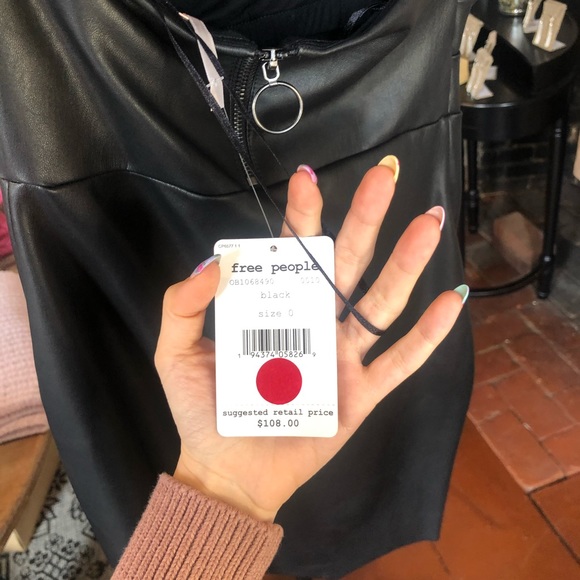 Free People Leather Mini Dress - Picture 6 of 6